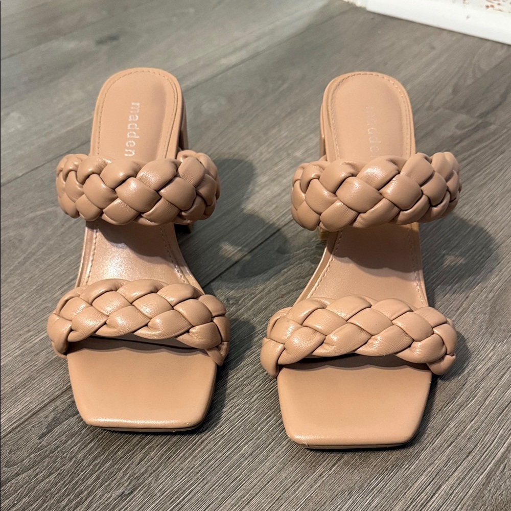 Steve Madden Nude Braided Sandals